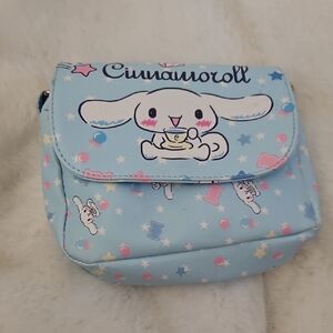 Hello Kitty Cinnamoroll Light Blue Pink Multi-Color Kids Crossbody Bag